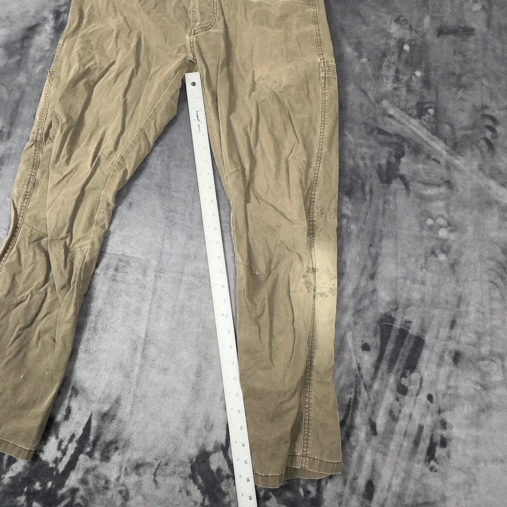 Kuhl Rydr Pants Mens 32x32 Olive Green Cotton Blend Stretch Utility Outdoor 6011